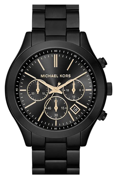 nordstrom michael kors slim runway bracelet watch|michael kors stainless steel back.